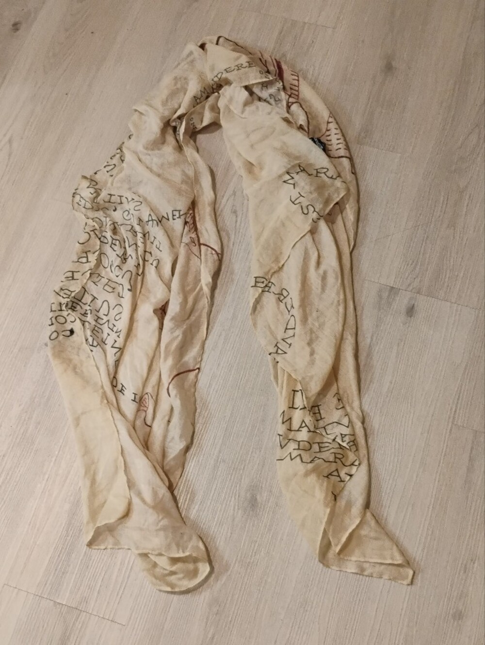 Harry Potter Unisex The Mauraders Map Lightweight Blanket Scarf OS